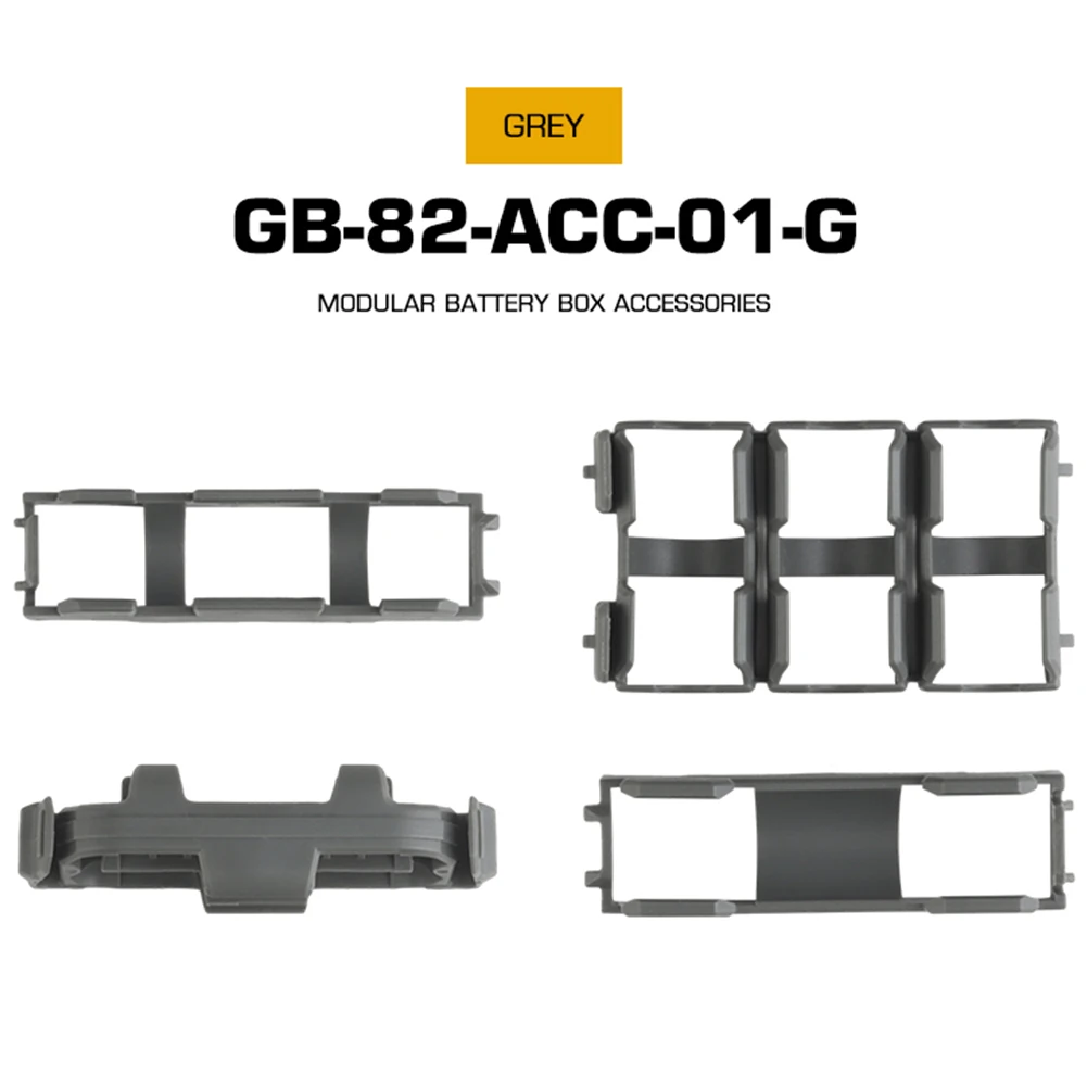 Tactical Modular Battery Box Accessories Modular Insert Battery Holder Organizer for AAA 18650 18350 CR123A Batteries