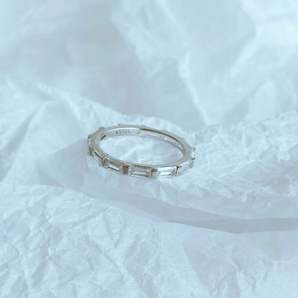 Wong Rain 100% 925 Sterling Silver High Carbon Diamonds