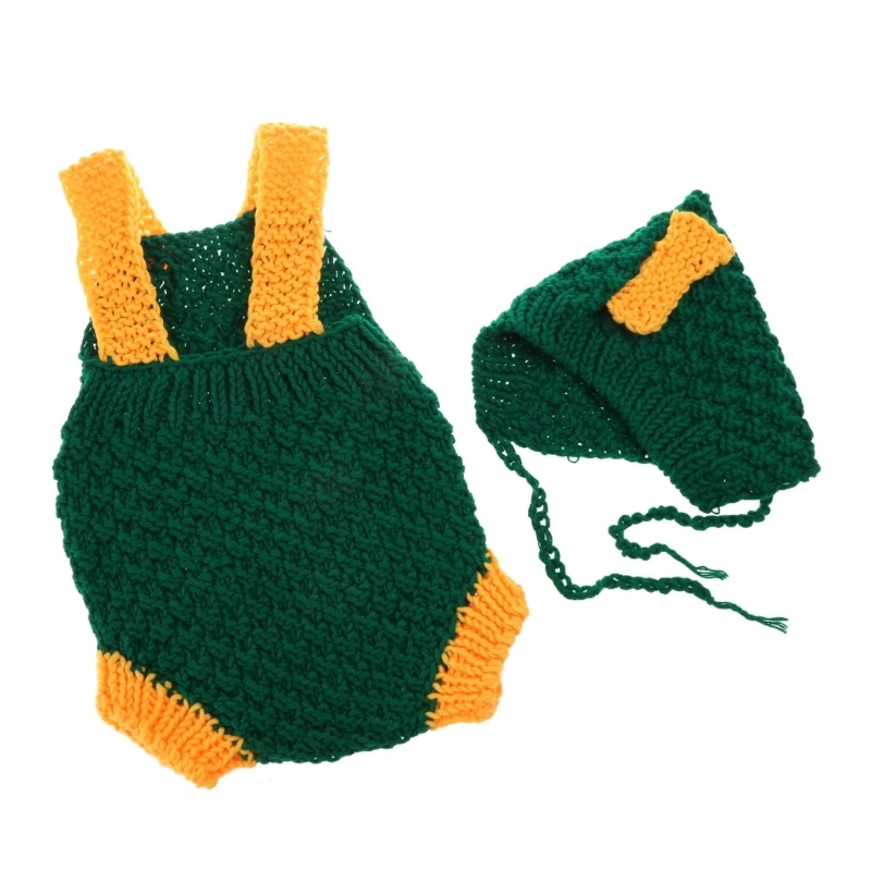 

Infant Dinosaur Costume Hat Photoshooting Props Knit Romper Newborn Shower Gift