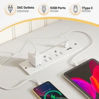 40"Gaming Computer Desk with Power Outlets RGB LED Lights Office Desk with Drawer Storage Shelves Monitor Stand For Small Space 4