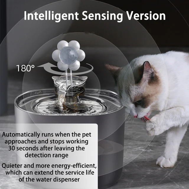 Petavista Automatic Cat Water Fountain with Filters Ultra Silent USB Electric Water Pump Cats Dog Pet Drinking Water Dispenser 4
