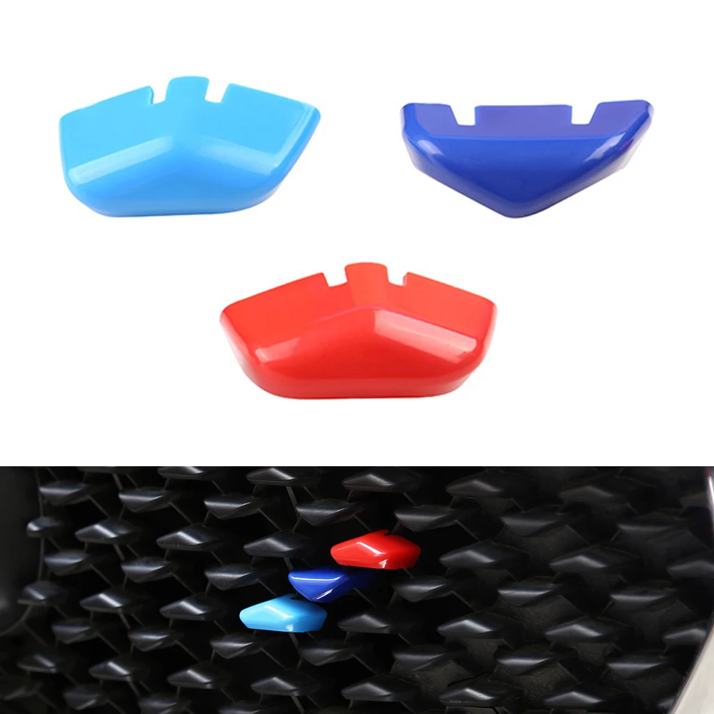 3Pcs Fit For Mazda CX30 CX-30 ABS Car Front Grill Front Face Right Side Decoration Trim Molding Accessories