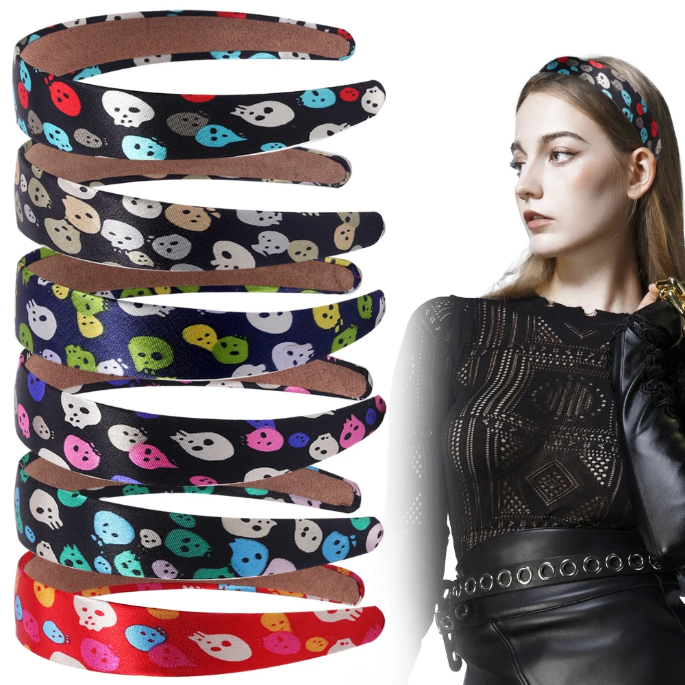 

6Pcs New Children's Rainbow Glitter Halloween Ghost Headband Hair Hoop New Arrival Kids Lovely Hair Accessories Baby Hairpin
