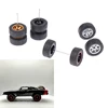 1Set DIY Racing Vehicle Toys 1:64 Car Wheels For Rubber Tire With Wheel Axle Model Modified Part 2
