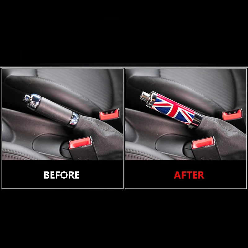 HandBrake Lever Decoration Cover For MINI CooperR50 R52 R53 R55 R56 R57 R58 R59 Hand brake Grips Manual Car Styling Accessories hand brake cover