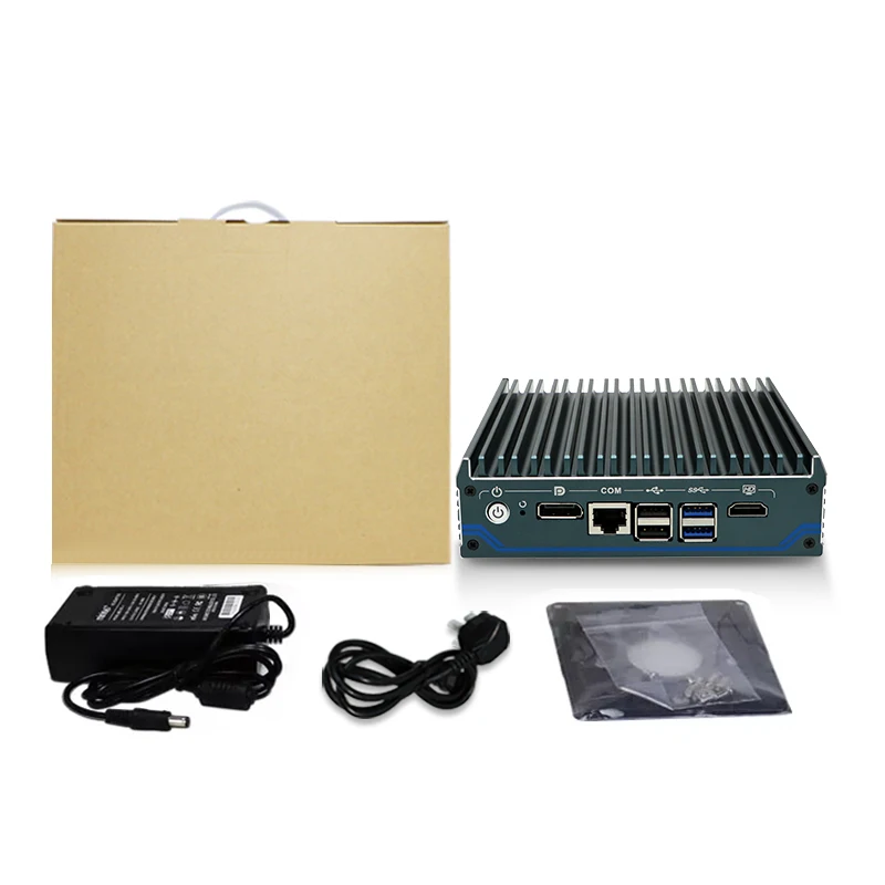 Yanling 12th Gen Intel N100 mini pc Firewall Router 4x i225-V 2.5G LAN Computer DDR4 RAM NVMe SSD Fanless MINI PC