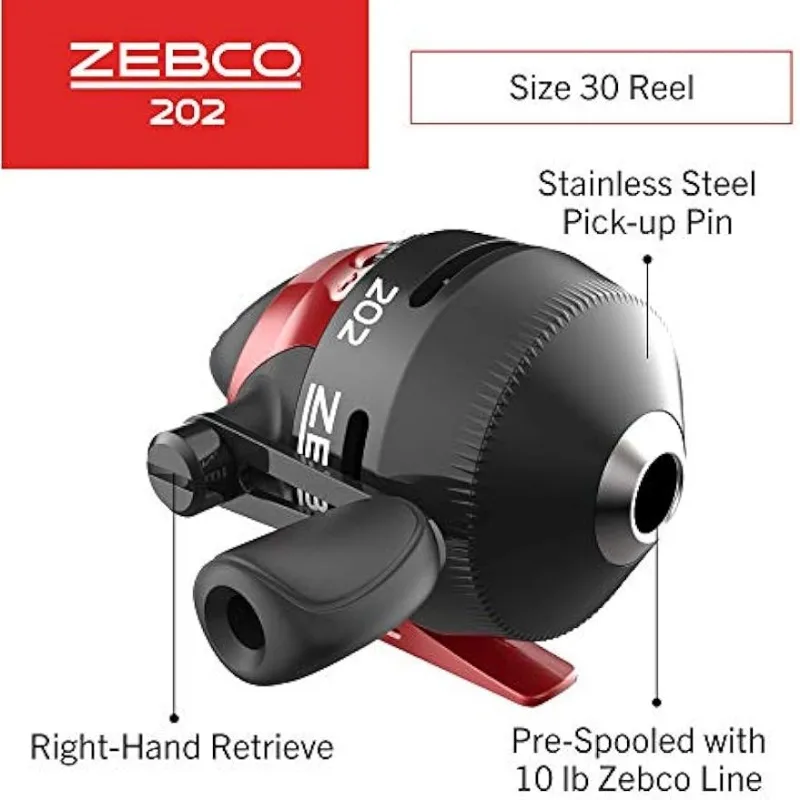 Zebco 202 & 404 Spincast Reels and Fishing Rod Combos (2-Pack