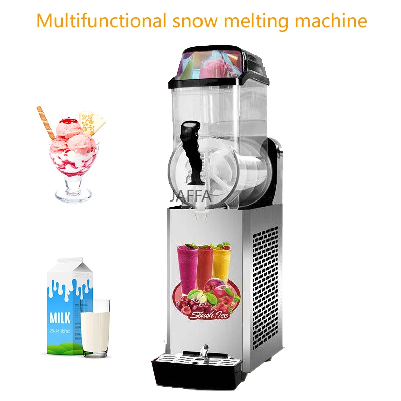 Description Picture 3 of itemSingle Cylinder Slush Machines Snow Melting Machine 110V/220v Ice Slusher Cold Drink Dispenser Smoothie Machine