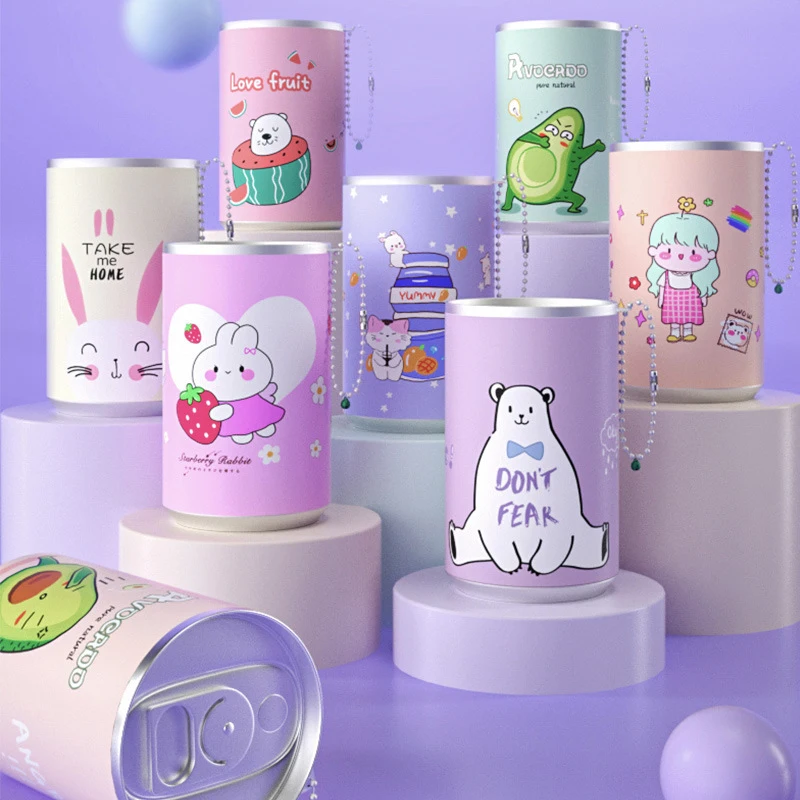 Wet Wipes Case Canned Portable Children 30 Sheets Cleaning Cloths With Creative Cartoon Chain Bell
