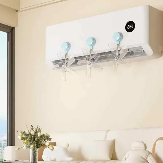 Quick Disassembly Fan Universal Air Conditioner Wind Deflector Set for Home Office Anti-direct Blowing with Adjustable Baffles 6