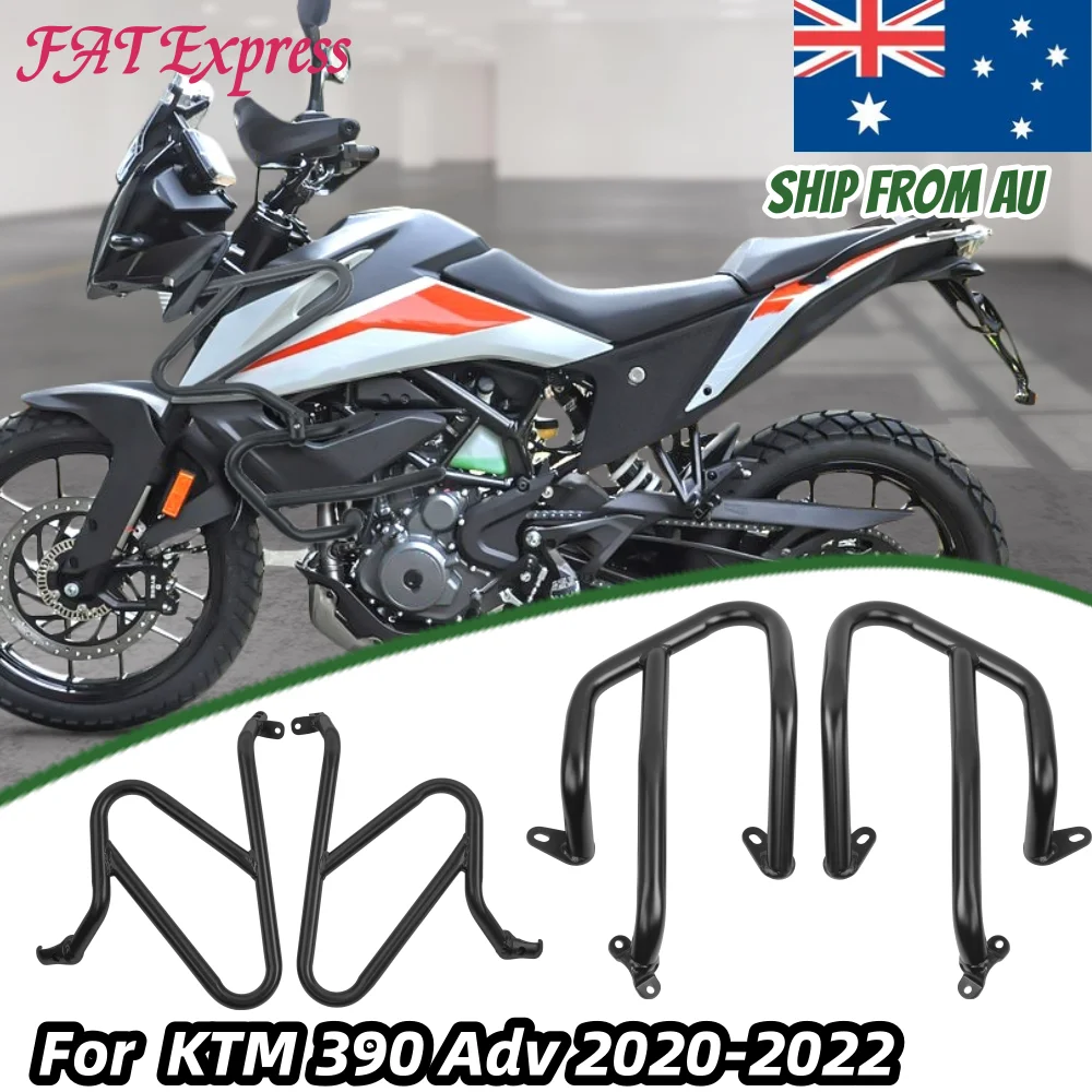 Motorcycle Engine Highway Guard Crash Bar Bumper Frame Protection Upper or  Lower Protector for KTM 390 ADV Adventure 2020-2023