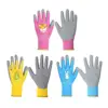 Rubber Gloves Kids Gardening Gloves with Cartoon Pattern Thorn-proof Puncture-resistant Design Non-slip Rubber Work for Children 6