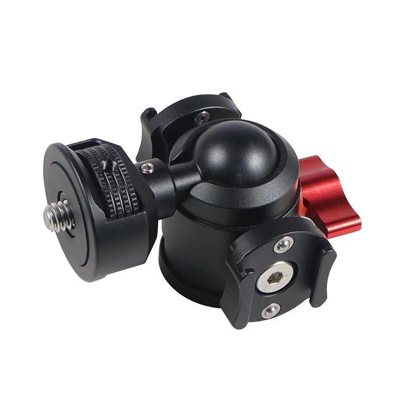 Mini Stativ Kugelkopf Swivel Ball Kopf 1/4 "Abnehmbare Kalten Schuh Halterungen Adapter für DSLR Kamera Monitor Vlog Flash Licht mic Stand – Detail 20