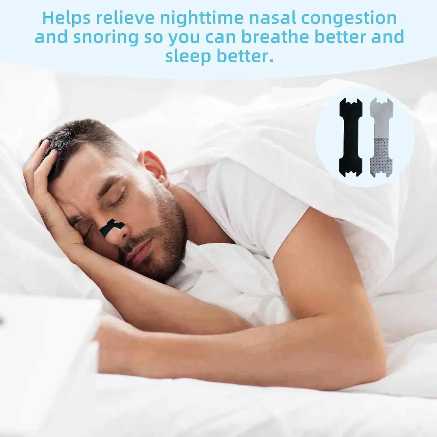 Anti Snoring Nose Strips 20-50pcs Extra Strength Breathable for Snore Relief Better Sleep Home Sleeping Aid
