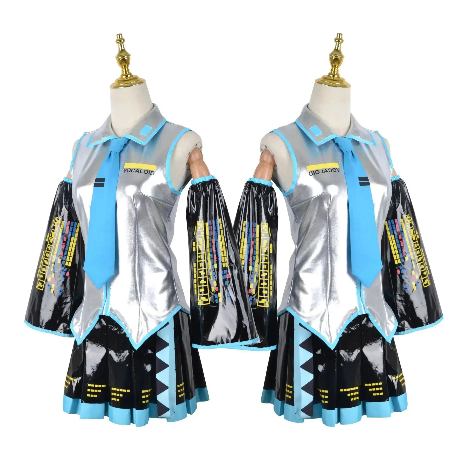 Hatsune Miku Silver Sailor Uniform Cosplay Costume for Women (Unofficial)