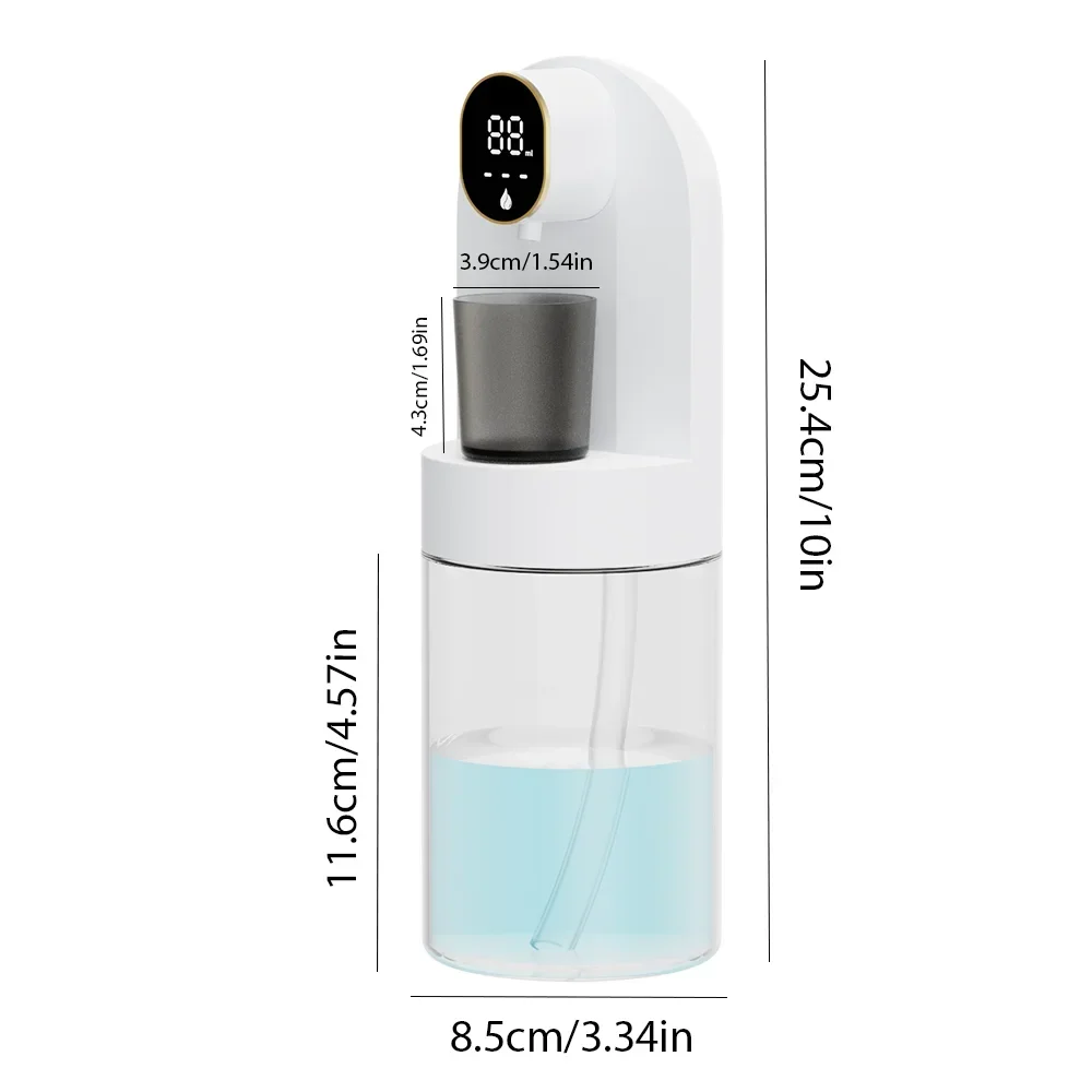 Smart 600ml Mouthwash Dispenser with Magnetic Induction,Wall Mounted, 4 Gear Liquid Control, Auto Cleaning