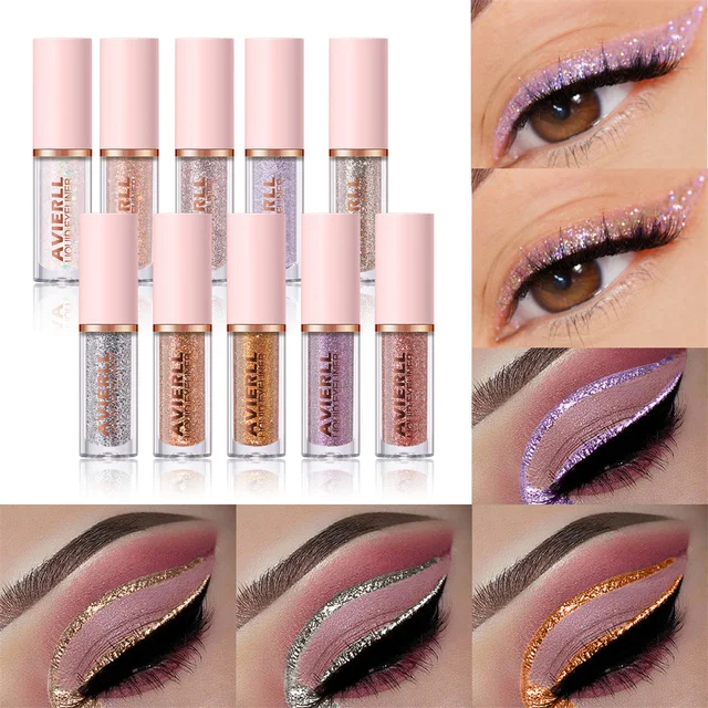 Eyeliner Highlight Smudge Liquid Eyeliner Makeup Liquid Eyeshadow Flash Chip Gold Pearlescent Eyeliner Eye Makeup Eye Shadow