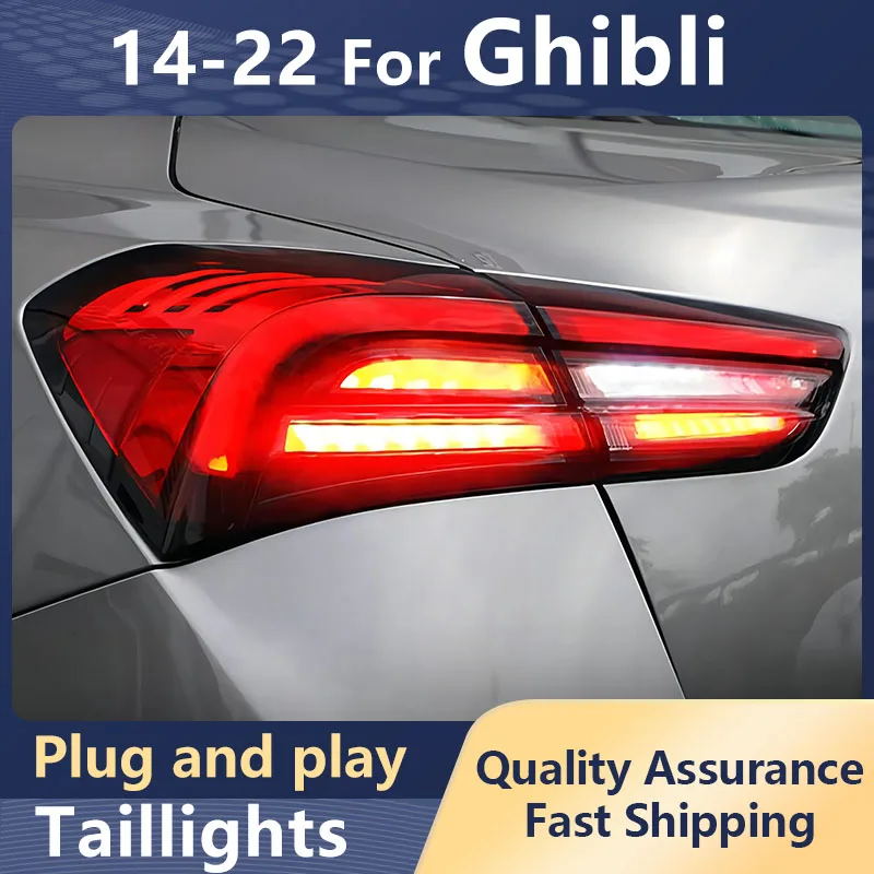 

Задние фонари для автостайлинга для Maserati ghilii 2014-2022, дневные ходовые огни, сигнал поворота, тормозные задние фонари заднего хода, аксессуары