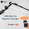 6MM Thin Smart Tuya Zigbee Dimmable Ceiling Surface Mount Magnetie Track Light System Black White Slim Lamp Safe DC48V for Home 1