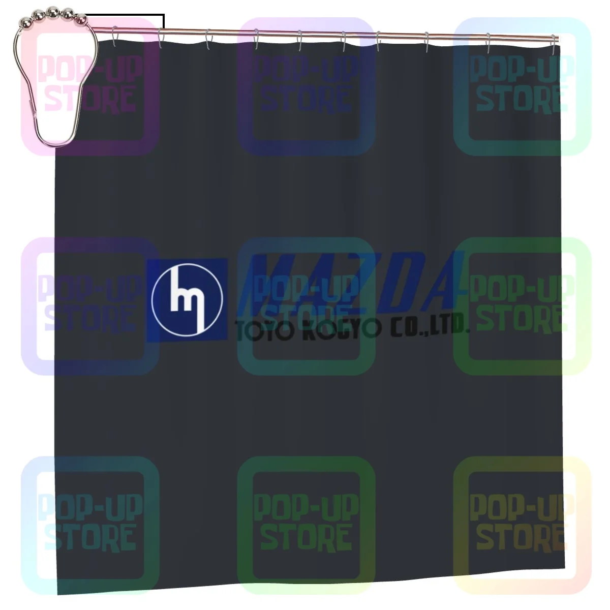 Mazda Toyo Kogyo R100 Rx2 Rx3 Rx4 Rx7 Rx8 808 10A 12A 13B Shower Curtain Bathroom Curtain Custom 3D Printed