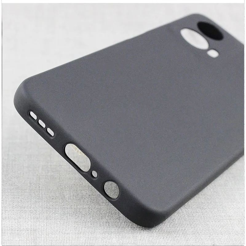 Sleek Black Matte Silicone Case - Slim & Soft TPU Protective Back Cover