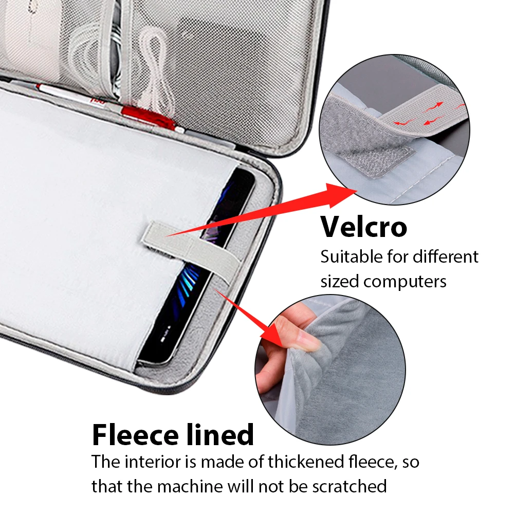 Versatile Protective Tablet and Laptop Sleeve (11-13 Inch) with Padded Carrying Case