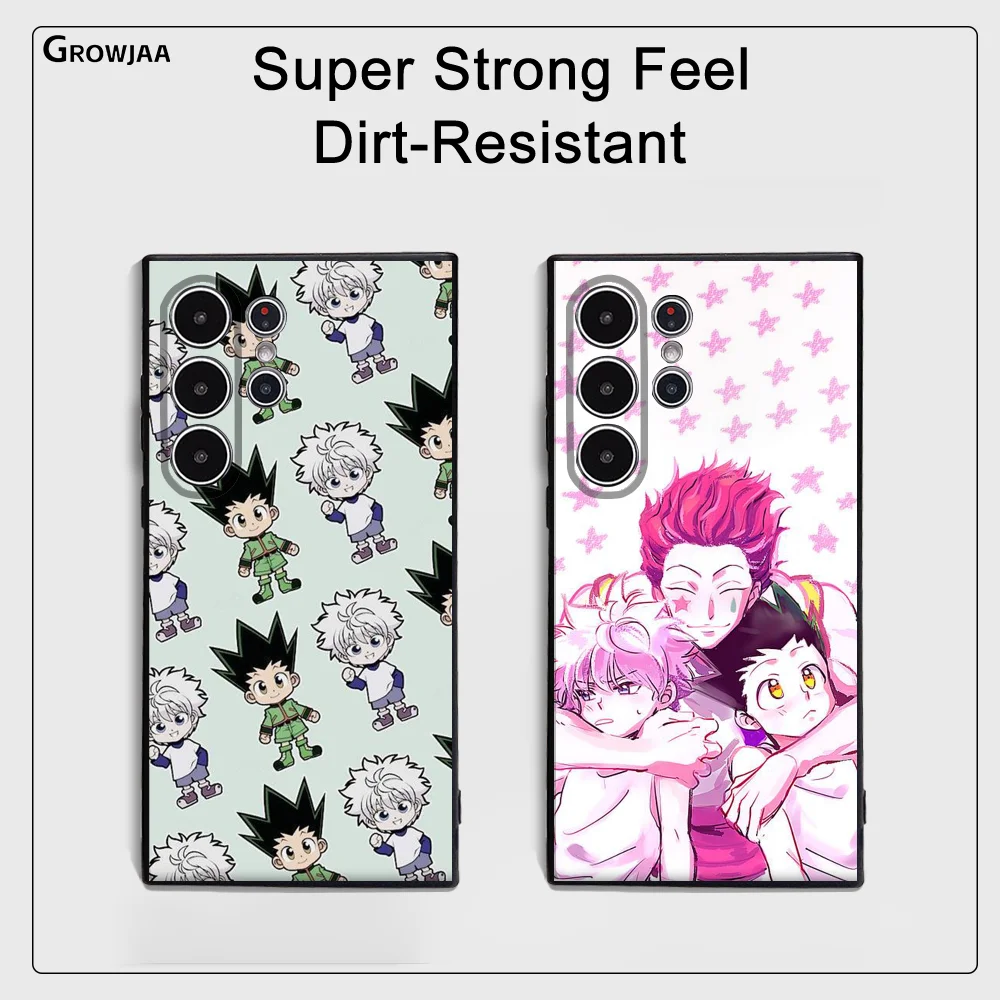 Hunter x Hunter Anime Cartoon Handyhülle Samsung Galaxy S25 S24 S22 S23 Ultra S21 S20 Plus 5G Frosted Non-Slip Full Soft Cover