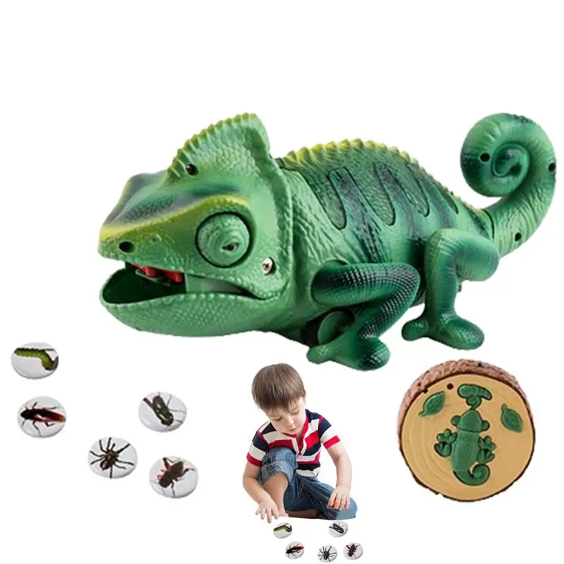 

RC Animals Toys Chameleon Lizard Intelligent Dinosaur Remote Control Realistic Toy Electronic Model Reptile Robot For Kid Gifts