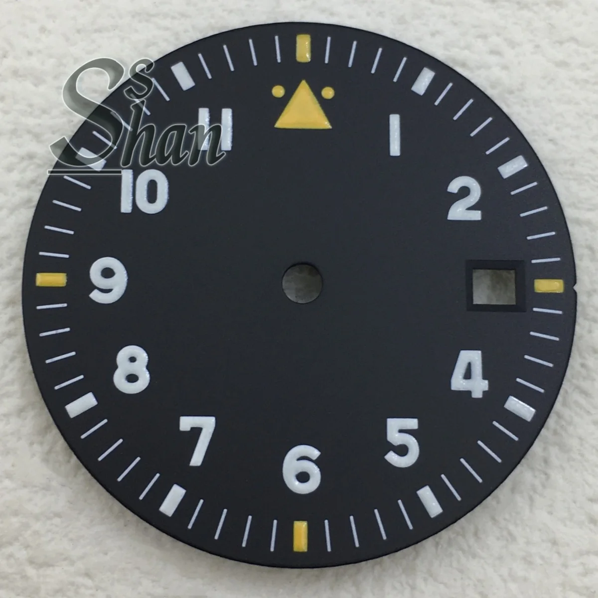 29mm Pilot's Watch Dial with Green Luminous, Available in Multiple Colors