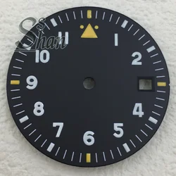 29mm Pilot's Watch Dial with Green Luminous, Available in Multiple Colors - NH34 TO NH39 (2)