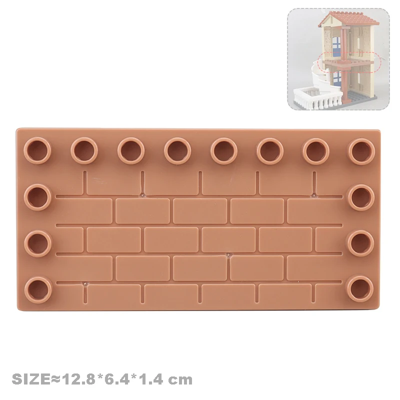 Large Building Block Accessories Set for Creative Construction – Houses, Furniture, Pillars, and Fences for Kids