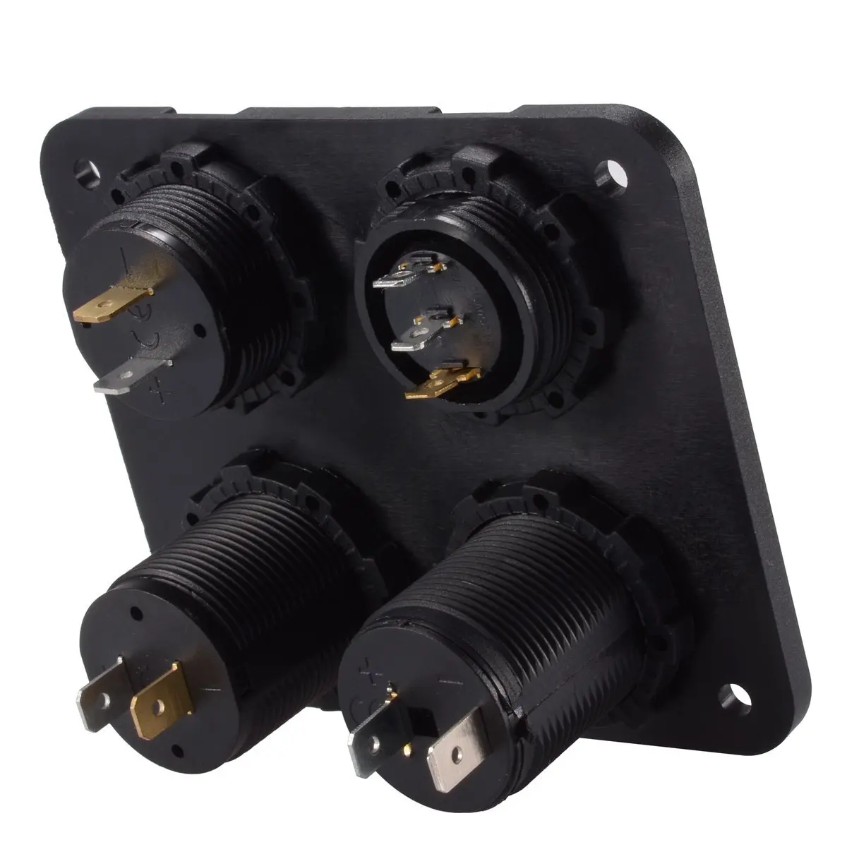   USB , Ʈ ؾ RV Ʈ ķī, 4 in 1, 4.2A а, 12V  , ON-OFF ġ