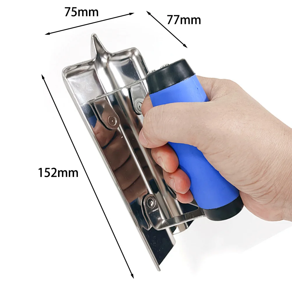 Plastering Trowel Concrete Trowel Construction Tool Scraping Putty AshTrowel Stainless Steel Plastering For Corners 1pc