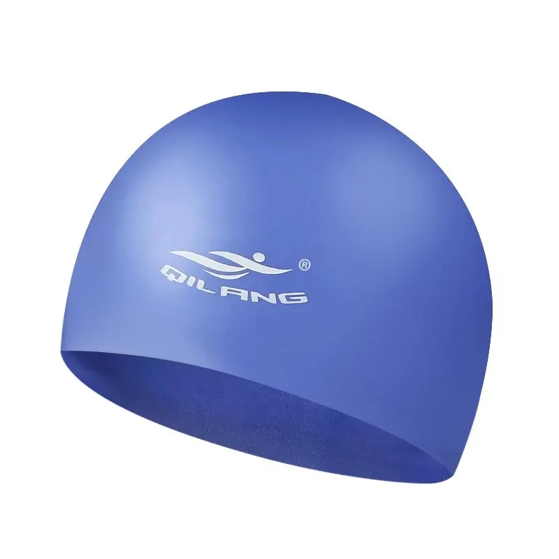 Swimming Cap Waterproof Ear Protector No Wut Head Silicone Swimming Cap for Children Adults