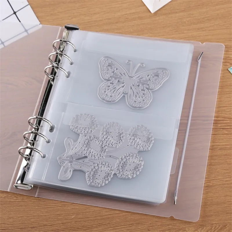 ECMQS Pochoir à embosser en plastique - Lavable et réutilisable - Pour scrapbooking, album photo, cartes - Décoration artisanale