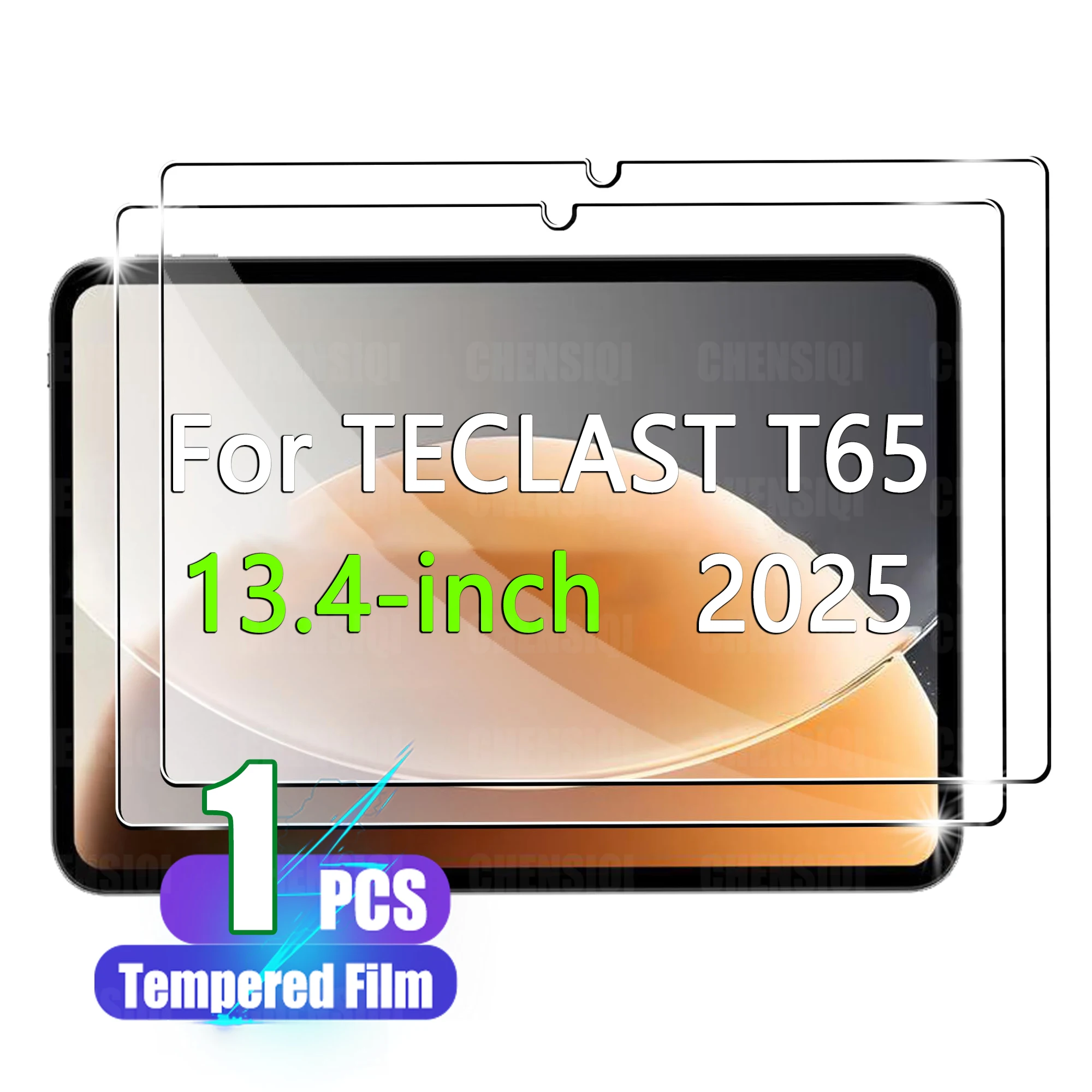 13.4 HD Clear Tempered Glass Screen Protector with Anti-Scratch 2.5D Radian Edge and 9H Hardness