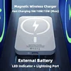 New 50000mAh Magnetic Wireless Power Bank for iPhone 12 13 14 15 Pro Max Portable Charger External Auxiliary Battery Pack 5