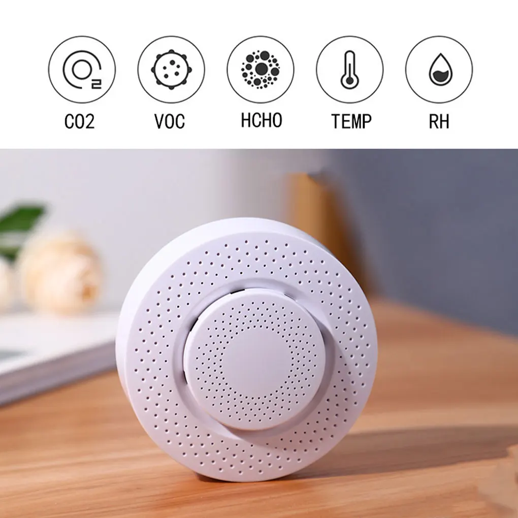 

5 In 1 CO2 Carbon Dioxide Sensor Air Detector Smart Home Improvement Monitor