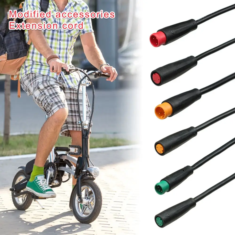 6 Styles Ebike Accessories 9mm For Ebike Bafang Display Pin Base Connector 2/3/4/5/6Pin Cable Waterproof Connector 60 130 160cm ebike motor cable with hall connector 9pins motor adapter universal fit ebike electric bicycle accessories