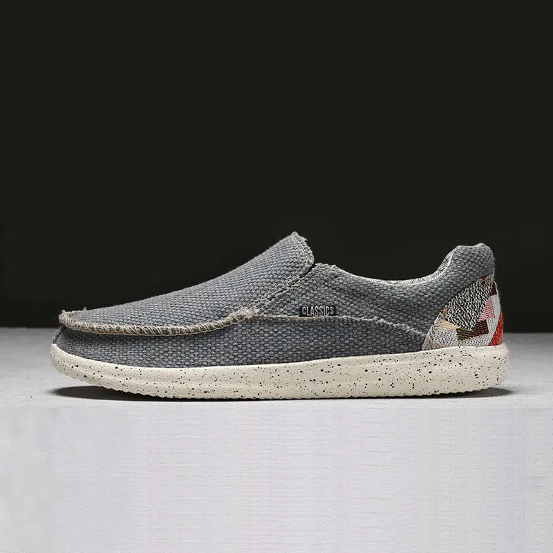 

Fashion Brand Men's Casual Shoes Denim Canvas Men's Shoes Breathable Men's Flats Shoes Outdoor Slip-on Wear Men's Canvas Shoes