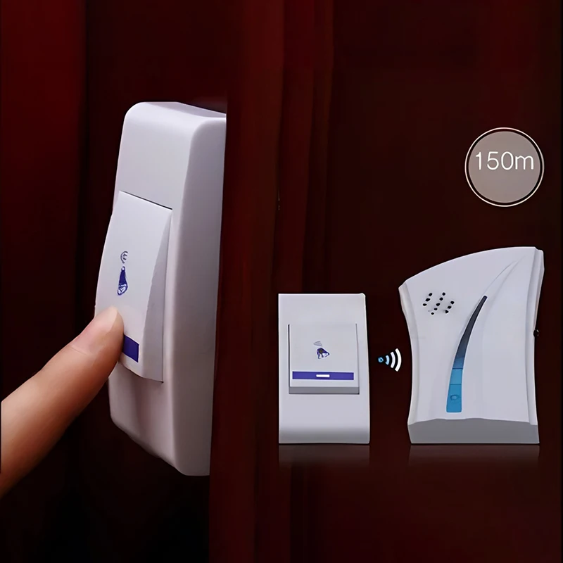 도어벨을 업그레이드하세요 36곡의 노래가 포함된 무선 리모컨, 가정이나 사무실에 적합하며, 와이어가 필요하지 않습니다.