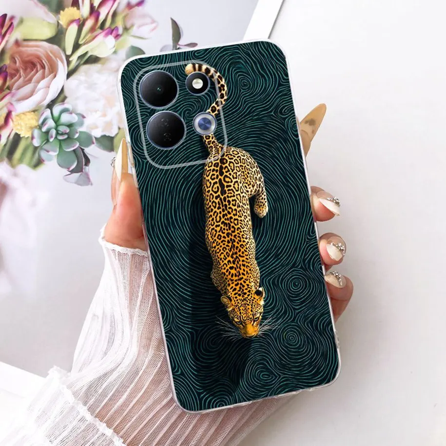 Cute Cartoon Animal Soft Silicone Clear Phone Case Cover
