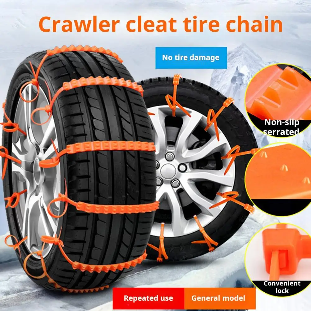 10/20/30/40Pcs Car Tire Snow Chains Winter Tire Wheels Chain Reusable Anti-Slip Versatile Snow Chains for Versatile