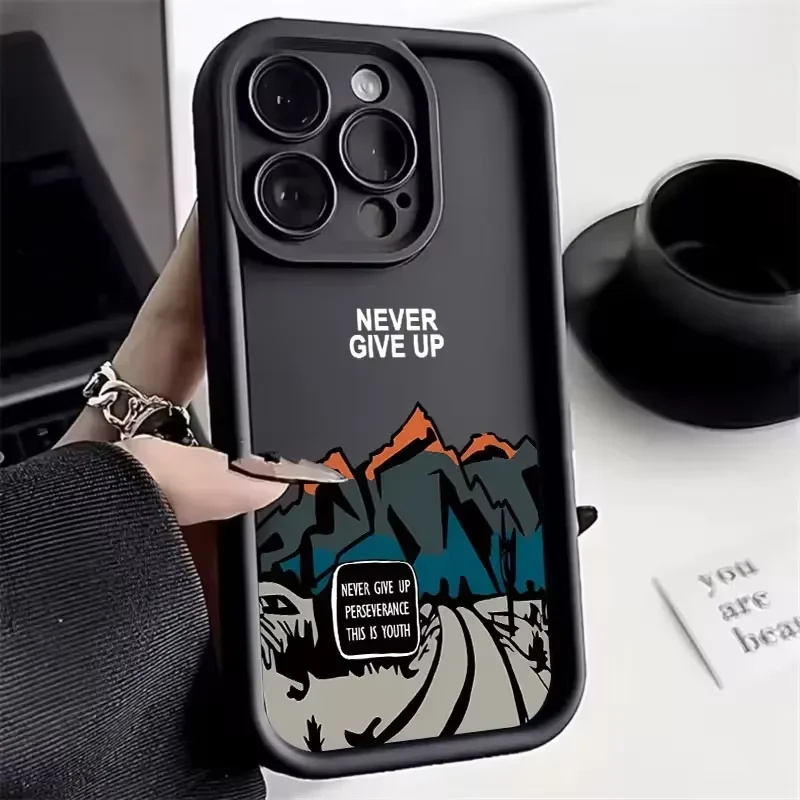 Never Give Up Shockproof Bumper Phone Case