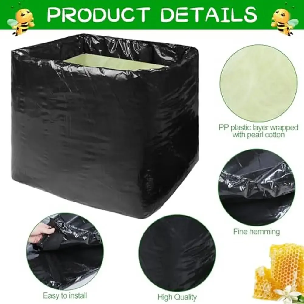 Winter Bee Hive Wrap Insulation Cover 8 Pack Coldproof Protection Beehives PP Plastic Material Waterproof Windproof Easy to Use