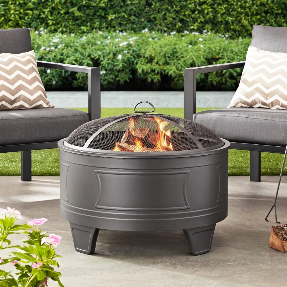 

Better Homes & Gardens 26" Damon Deep Bowl Wood Burning Steel Fire Pit