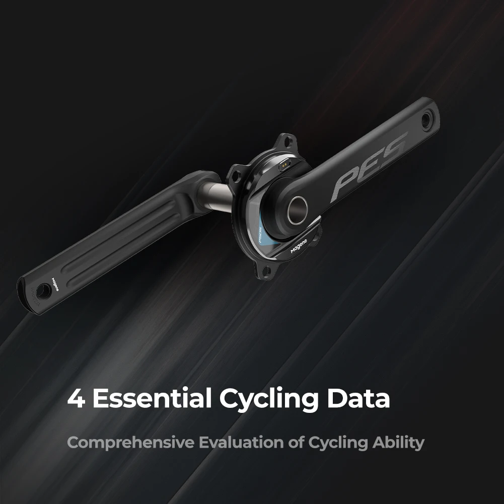 Magene PES P505 Power Meter Crankarm Cycling Spider-Based Power Meter 110 BCD 4 Bolt24mm Steel Spindle ANT Bluetooth Pedal Chain 5
