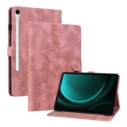 Premium Leather Tablet Cover, 13.1 - 12.4 Inch for Tab S11 X730 X736B (Pink)