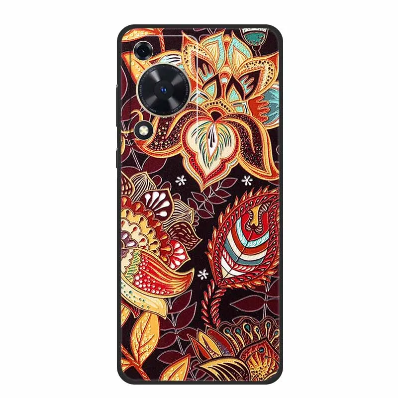 Embossed 3D Shockproof Silicone Phone Case - Soft Protective Cover