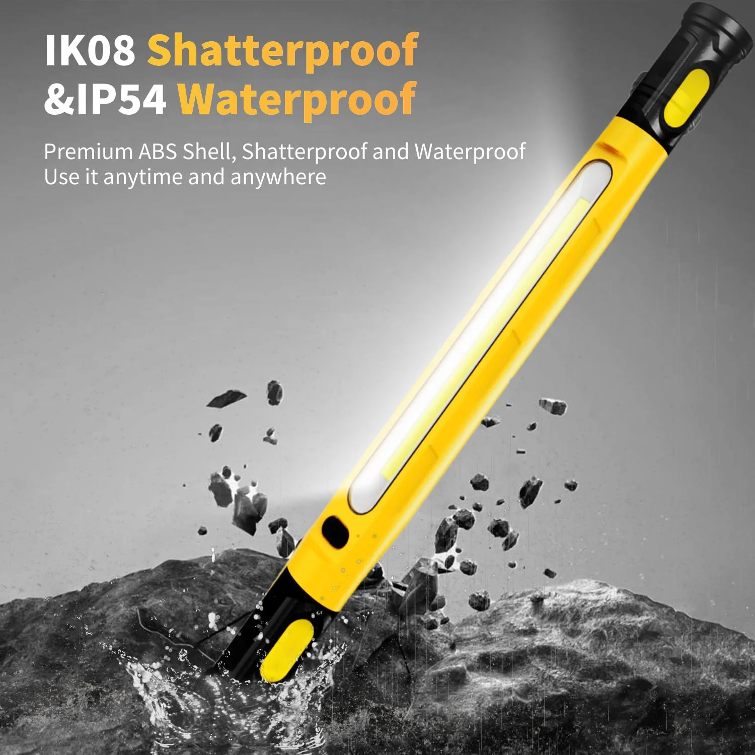 Magnetic led work light work light Built-in Rechargeable Battery Underhood Work Lamp Bar Car Repair Outdoor lighting